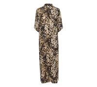 Kaffe, Femme, Robes, Multicolore, Taille: 36 FR Robe Chemise Imprimé Léopard