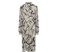 Kaffe Robe-chemise 'Manilla' taupe / noir / blanc, Taille 34