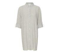 Kaffe Robe-chemise 'Milia' noir / blanc, Taille 42