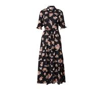 Kaffe, Femme, Robes, Multicolore, Taille: 38 FR Robe Maxi Noire Profonde avec Manches Bouffantes