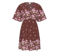 Kaffe Robe d’été 'KARosine' marron / vert pastel / rose / rose clair, Taille 42