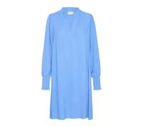 Kaffe - Robe Fluide avec Poignets Smock - Femme - Robes - Bleu - Taille: 40 FR
