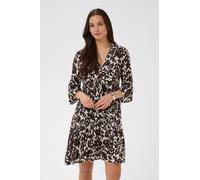 Kaffe Robe 'KAEllen' brun foncé / blanc perle, Taille 44