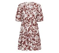 Kaffe Robe 'KAevie' marron / blanc, Taille 42