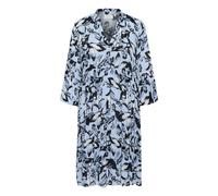 Kaffe Robe 'KAHera' bleu-gris / bleu ciel / noir / blanc cassé, Taille 40