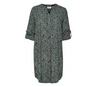 Kaffe, Femme, Robes, Vert, Taille: 36 FR Robe Chemise Imprimé Leo Vert/Noir