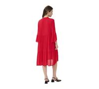 KAFFE Robe KAmarianah pour femme - Manches 3/4 - Coupe trapèze - Robe décontractée à volants - Manches 3/4, True Red., 42