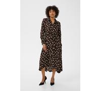 Kaffe Robe 'KAoline' chocolat / blanc, Taille 34