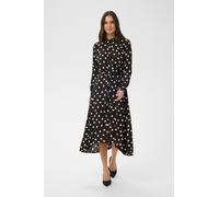Kaffe Robe 'KAoline' noir / blanc cassé, Taille 40