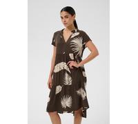 Kaffe Robe 'Marianah' crème / moka, Taille 34