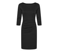 Kaffe - Robe Noire Profonde Drapée LS - Femme - Robes - Noir - Taille: 44 FR