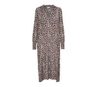 Kaffe - Robe plume grise imprimé léo Kadrylia - Femme - Robes - Multicolore - Taille: 44 FR