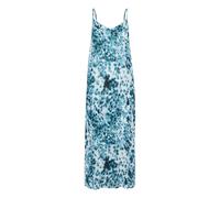 Kaffe Robe 'Thora' turquoise / bleu cyan / bleu clair / blanc, Taille 36