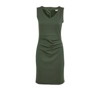 Kaffe - Robe Verte Drapée à Col en V - Femme - Robes - Vert - Taille: 42 FR