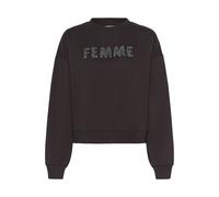 Kaffe Sweat-shirt 'Alise ' moka / argent, Taille L