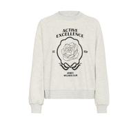 Kaffe Sweat-shirt 'Andrea' gris clair / noir, Taille XS