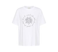 Kaffe T-shirt 'KAFreja' noir / blanc, Taille XXL