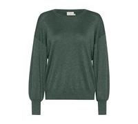 Kaffe - Topiary O-Neck Pull en Tricot - Femme - Pulls - Vert - Taille: 38 FR