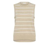 Kaffe Tops en tricot 'Lizza' beige chiné / blanc, Taille L