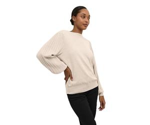 KAFFE Woman's Knit Pullover Regular Fit Lond Sleeves Crew Neckline