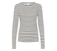 KAFFE Woman's T-Shirt Long Sleeves Regular Fit Crew Neckline Chest Detail
