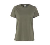 KAFFE Women's T-Shirt Short Sleeves Crew Neck Regular Fit Jersey Tee, Grape Leaf, XL Femmes