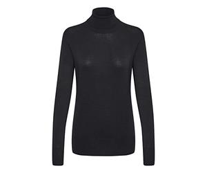 KAFFE Women's Basic Turtleneck Long Sleeves Knit Sweater