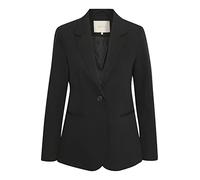 KAFFE Women's Blazer Single Breasted Notch Lapel Regular Fit Jetted Pockets