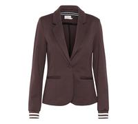 KAFFE Women's Blazer Single Breasted Notch Lapel Slim Fit Rib Knit Cuffs