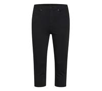 KAFFE Women's Capri Jeans Slim Fit Midrise Waist Below Knee Length Pockets