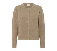 KAFFE Women's Cardigan Round Neck Buttons Long Sleeves Regular Fit Hip Length