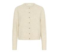 KAFFE Women's Cardigan Round Neck Buttons Long Sleeves Regular Fit Hip Length