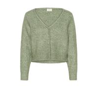 KAFFE Women's Cardigan V-Neck Cropped Long Sleeves Regular Fit Buttons