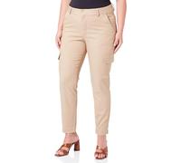 KAFFE Women's Cargo Pants Slim Fit Cropped Length Zipper Fastening Pockets