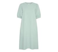KAFFE Women's Casual Dress Half Sleeves Round Neck Knee Length Pockets