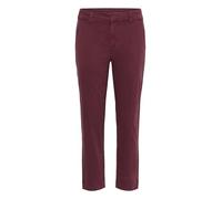 KAFFE Women's Chino Pants Cropped Length Straight Legs Regular Waistband