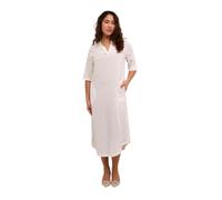 KAFFE Women's Kaftan Dress Half Sleeves Midi Length V-Notch Neck Regular Fit