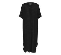 KAFFE Women's Maxi Dress Pockets V-Neck Loose Fit Half Sleeves Round Hem