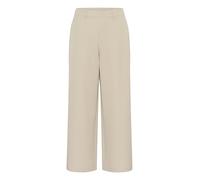 KAFFE Women's Pants High-Waisted Elastic Waist Wide Legs Regular Fit Pockets