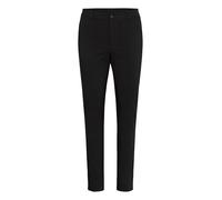 KAFFE Women's Pants Midrise Waist Straight Legs Full Length Zip and Button
