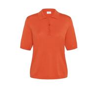 KAFFE Women's Polo Pullover Short Sleeves Regular Fit Light Knit Buttons