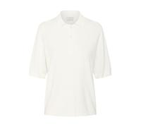 KAFFE Women's Polo Pullover Structured Knit Short Sleeves Regular Fit Buttons