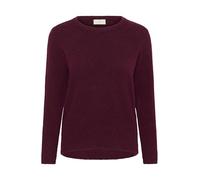 KAFFE Women's Pullover Round Neck Melange Knit Regular Fit Long Sleeves