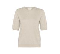 KAFFE Women's Pullover Short Sleeves Round Neck Regular Fit Hip Length