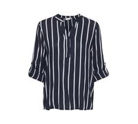 KAFFE Women's Roll Up Shirt Long Sleeves V-Neck Blouse