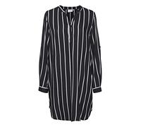 KAFFE Women's Shirt Tunic with Roll Up Sleeves Oversized Long Blouse