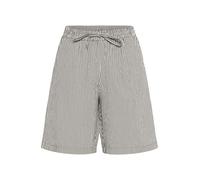 KAFFE Women's Shorts Wide Legs Stripes Drawstring Waist High-Waisted Pockets