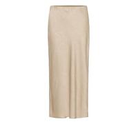 KAFFE Women's Skirt High-Waisted Elastic Waist Straight Silhouette Midi Length