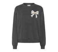 KAFFE Women's Sweatshirt Crew Neck Graphic Print Long Sleeves Regular Fit