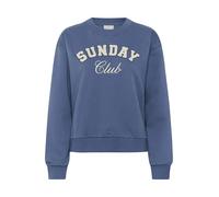 KAFFE Women's Sweatshirt Crew Neck Graphic Print Long Sleeves Regular Fit